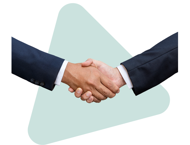 Partner with Vergo triangle graphic